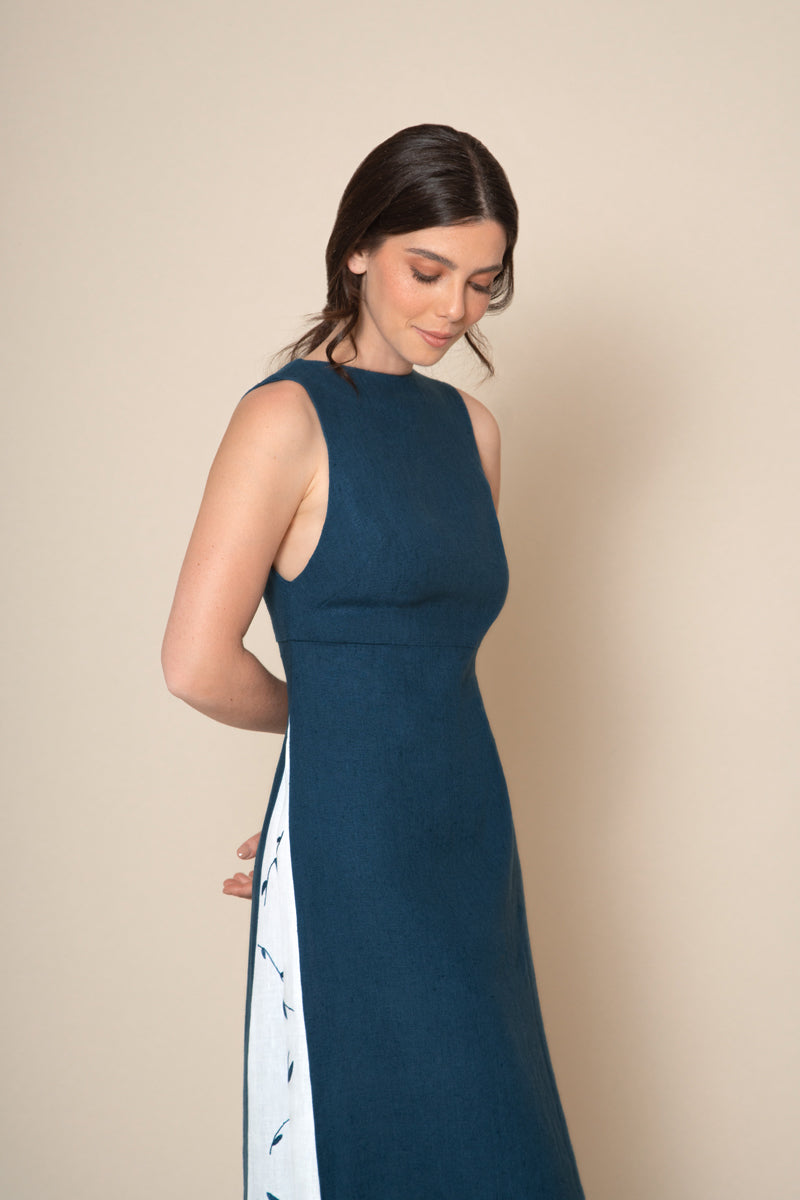 Veronika maine navy outlet dress